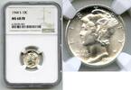 US Coins Dime 1944-S Mercury Silver  NGC MS68 FB Certified - San Francis... 21,911.44 元  ＋  运费