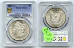 US Coins Dollar 1883-CC Morgan Silver PCGS MS61 Certified - Carson City Mint - R613 -