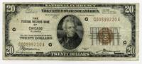 US Paper Money 1929 $ 20 National Currency Note Chicago Illinois Federal... 85.00 US$  +  5.95 US$ shipping