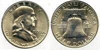 US Coins Half Dollar 1959 Franklin Silver  - Philadelphia Mint - R737  70.00 US$  +  5.95 US$ shipping
