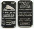 Bullion Medal 1987 Cleveland County Fair Shelby Kiwanis 999 Silver 1 oz ... 150.00 US$  +  5.95 US$ shipping