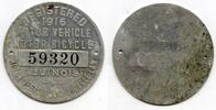 Other  1916 Illinois Motor Vehicle Bicycle Registration Badge - R742  20.00 US$  +  5.95 US$ shipping
