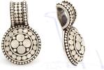 Other Sterling John Hardy Round Dot Enhancer 40x25mm Pendant Necklace Charm - AJ082 -