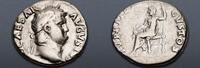 Nero. AD 54-68. AR Denarius (17mm, 2.96 g, 6h). Rome mint. Struck circa AD 66-67 -
