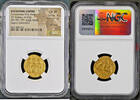 BYZANTINE EMPIRE AV Solidus Constantine VI and Irene (AD 780-797). AV solidus (20mm, 4.47 gm, 7h). NGC Choic -