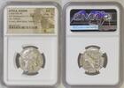 ATTICA, ATHENS ATTICA. Athens. Ca. 440-404 BC. AR tetradrachm (25mm, 17.17 gm, 9h). NGC AU 4/5 AR Tetradrachm c.440-404 BC NGC AU Strike: 4/5 Surface