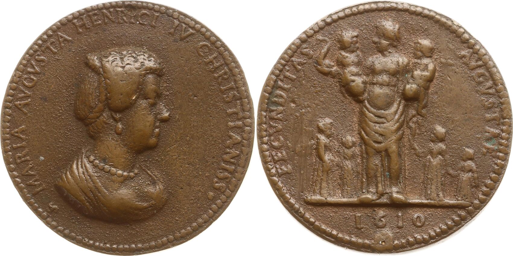 Frankreich, Königreich Bronzegussmedaille 1610, RRR! Heinrich IV., 1553 ...