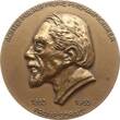 Berühmte Personen - Musiker und Komponisten Einseitige Bronzemedaille 1963 v. Hanusch, 100. Geb. des österreichischen Dirigenten Franz Schalk, 1863 - 1931 AU, mattiert