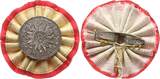 Schweiz - Genf Bronzeplakette 1909 auf den 400. Geburtstag des Reformators Jean Calvin, 1509 - 1564 Selten, VF, Versilberungsreste, Aufhängungsvorr. a