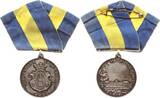 Schweden, Königreich, Södertälje Tragbare versilberte Bronzemedaille 1902 Preismedaille des Södertälje Sportklubb, ohne Gravur, nicht verliehen Sehr selten, UNC-, Originalöse und Band