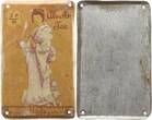 Frankfurt, Stadt Emaillierte Weißblech Werbeplakette o.J. (um 1900) J. Prropheter Mannheim Tee- u. Vanille Import, Atscha Tee Sehr selten, VF