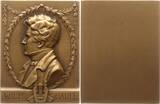 Berühmte Personen - Schriftsteller und Dichter Einseitige Bronzeplakette o.J. (1900 - 1910) v. Mayer und Wilhelm, Stuttgart, auf Wilhelm Hauff, 1802 - 1827 UNC-