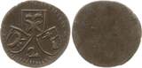Schweiz - Bistum Chur Einseitiger 2 Pfennig o.J. Joseph Benedikt von Rost, 1728 - 1754 VF