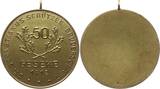 Westfalen, Stadt Geseke Tragbare einseitige vergoldete Bronzemedaille o.J. St. Sebastianus Schützen Bruderschaft 1412, wohl für 50 Jahre Mitgliedschaft Sehr selten, UNC-, mattiert