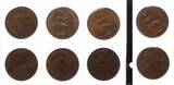 Großbritannien 1 Penny komplette Serie 12 Stück 1937 - 1948 George VI., 1936 - 1952 Meist EF, einige besser