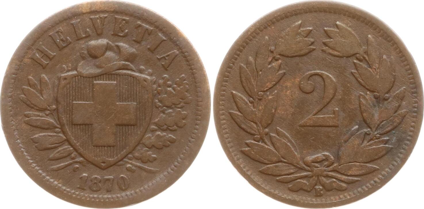 Монета 2 1870