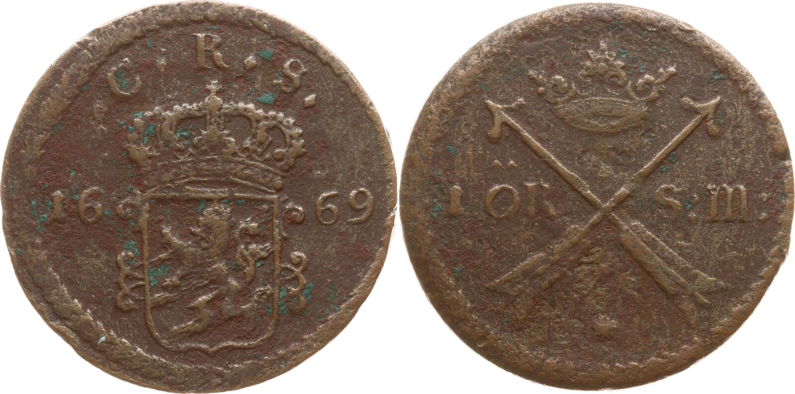 Schweden, Königreich 1 Öre 1669 Karl XI., 1660 - 1697, Avesta VF- | MA ...