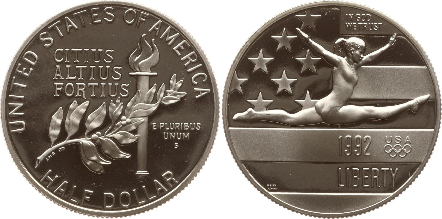 1 2 доллара. One us Dollar 1992.