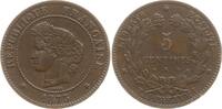 Frankreich, 3. Republik 5 Centimes Bordeaux -