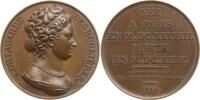 Frankreich, Königreich Bronzemedaille v. Grandjean, auf Antoinette du Ligier de la Garde Deshoulières, 1638 - 1694 -