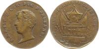Frankreich, Königreich 12-eckige Bronzemedaille Louis Philippe I., Ferdinand Duc d'Orléans, Aux Regrets de la France -