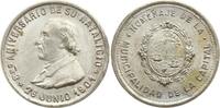 Argentinien, Buenos Aires Versilberte Bronzemedaille v. Gottuzzo, 80. Geburtstag Präsident Bartolomé Mitre -