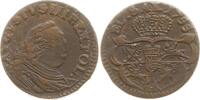 Polen, Königreich Kupfergroschen (3 Schillinge, Grosz) August III., 1733 - 1763, (Friedrich August II von Sachsen), AVGVSTVS, Guben -