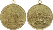 Frankreich, 3. Republik, Paris Tragbare Messingmedaille Exposition Universelle, Porte Monumentale und Palais de l'Electricité -