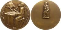 Frankreich Gruße Bronzemedaille v. Dropsy, a.d. heiligen Bernhard von Clairvaux, Mönch des Zisterzienserordens -