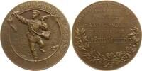 Frankreich, 3. Republik Gruße Bronzemedaille v. Desaide, Le Petit Journal, Preismedaille, P. FRAISSE, Zeitungsausträger -