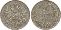 Finnland 25 Penniä Nikolaus II. von Russland, 1894 - 1917 -