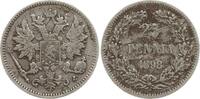 Finnland 25 Penniä Nikolaus II. von Russland, 1894 - 1917 -