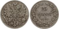 Finnland 25 Penniä Nikolaus II. von Russland, 1894 - 1917 -