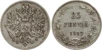 Finnland 25 Penniä Nikolaus II. von Russland, 1894 - 1917 -