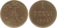 Finnland Penni Alexander III. von Russland, 1881 - 1894 -