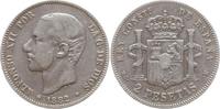 Spanien, Königreich 2 Pesetas Alfonso XII., 1874 - 1885 -