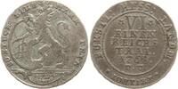 Hessen - Kassel 1/6 Taler Friedrich II., 1760 - 1785, Variante mit F.U. -