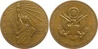 USA Bronzemedaille von Frank Gasparro, Bicentennial of Independence, Freiheitsstatue / Wappen -