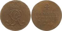 Braunschweig-Calenberg-Hannover 4 Pfennig Georg III., 1760 - 1820 -