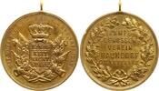 Haundorf, Kreis Ansbach Tragbare vergoldete Bronzemedaille Kampf-Genossen-Verein Haundorf o. u. Ampfrach -