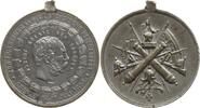 Königreich Sachsen, Stadt Dresden Tragbare Zinnmedaille Albert, 1873 - 1902, a.d. 1. Sächsische Kriegerfest -