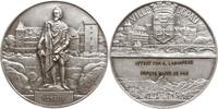 Frankreich, Stadt Pau Große versilberte Bronzemedaille v. Bénard, Preismedaille, Stadtansicht und Henri IV., verl. vom Bürgermeister -