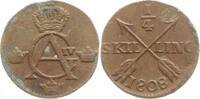 Schweden, Königreich 1/4 Skilling Gustav IV. Adolf, 1792 - 1809 -