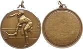 Sportmedaillen Tragbare Bronzemedaille Preismedaille Tennis, Signaturen Baldmar und d.m., nicht verliehen -