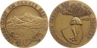 Bronzemedaille o.J. (20. Jh.) Österreich, Kärnten Finkenstein, Faaker See, Bergpanorama / Behelmtes Wappen Vorzüglich - Stempelglanz, mattiert