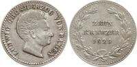 Baden, Großherzogtum 10 Kreuzer Ludwig, 1818 - 1830 -