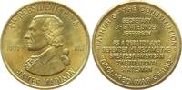 USA Messing Token James Madison, 4th President, 1809 - 1817 -