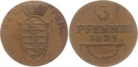 Sachsen-Coburg-Saalfeld, Herzogtum 3 Pfennig Ernst, 1806 - 1826 -