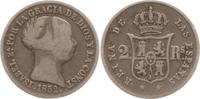 Spanien, Königreich 2 Reales Isabella II., 1833 - 1868 -