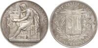Schweiz - Genf Silbermedaille Schulpreismedaille, von Chaponnière, Preis für Literatur -
